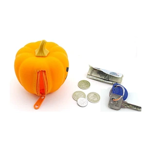 New Design Halloween Candy Bag Silicone Pumpkin Coin Purse