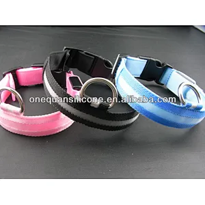 shenzhen factory supply glow in dark LED pet collar