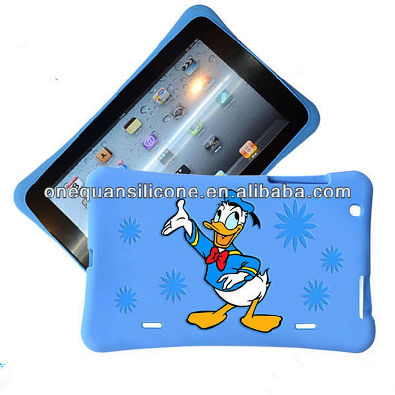 custom 3d design silicon case for 8 inch tablet
