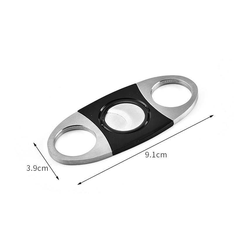 Factory Hot Sale Stainless Steel High Quality Metal Cigar Cutter Hand Cutter Thin nogap Cutter Hardness