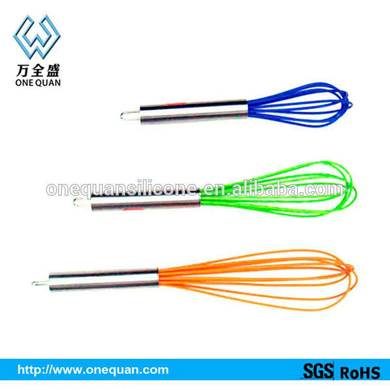 New design multi-color silicone factory price egg beater