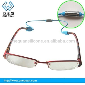2015 factory wholesale fashion silicone magnet sports glasses strap magnetic adjustable silicone eyeglass strap