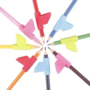 Hot sale discount new transparent silicon pen pencil grips