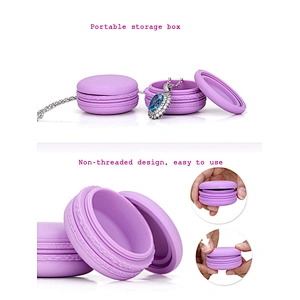 20ML Macaron Shape Silicone Cosmetic Container With Sealed Lids
