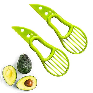 New Design Multifunctional Avocado Slicer Green Fruit Cutter Handle Core Remover Tool