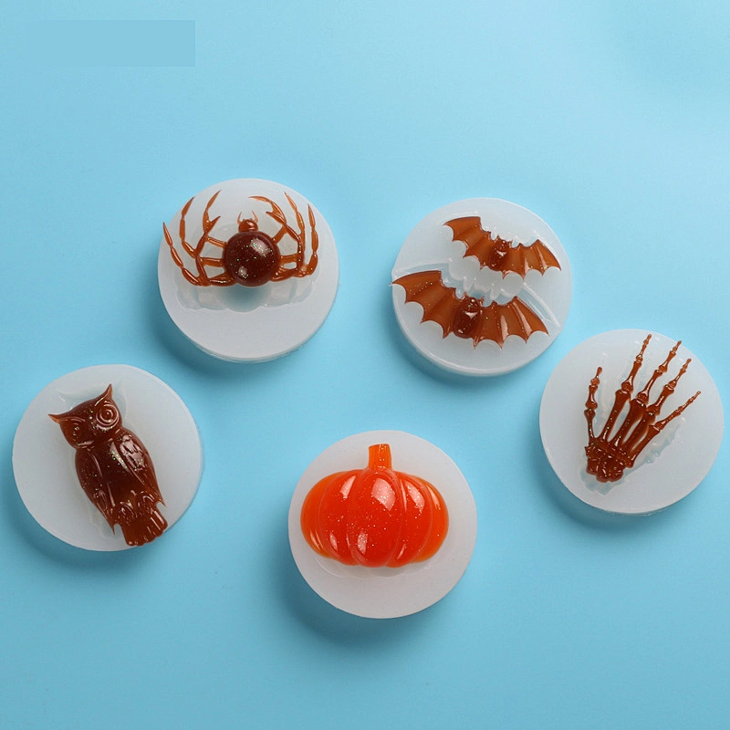 Halloween Silicone Candy Candy Mold Pumpkin Spider Bat Ghost Decorating Tools
