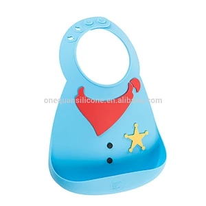 High Quality 100%Food Grade Silicone Rubber Baby Bibs Waterproof