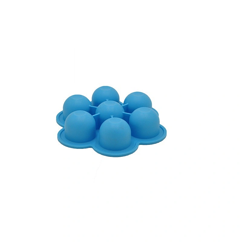 Fancy Silicone 7 Holes Ice Cube Molds & Trays Custom Logo Printing Heat Resistant FDA Silicone Baby Eating Box