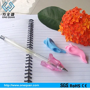 hotsale school supplies little fish pencil grip for children with soft hand feeling and cute design