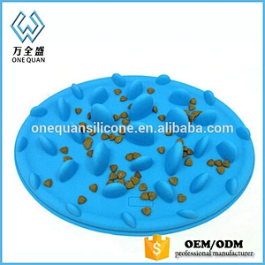 Slow Down Eating Dog Pet Feeder Dog Food Bowl Silicone Pet Bowl