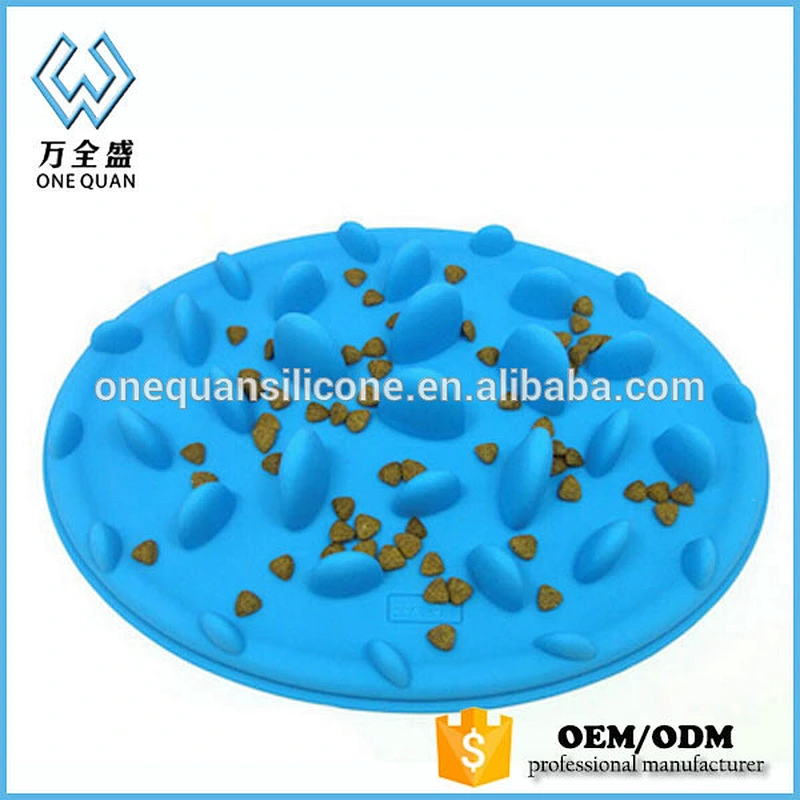 Slow Down Eating Dog Pet Feeder Dog Food Bowl Silicone Pet Bowl
