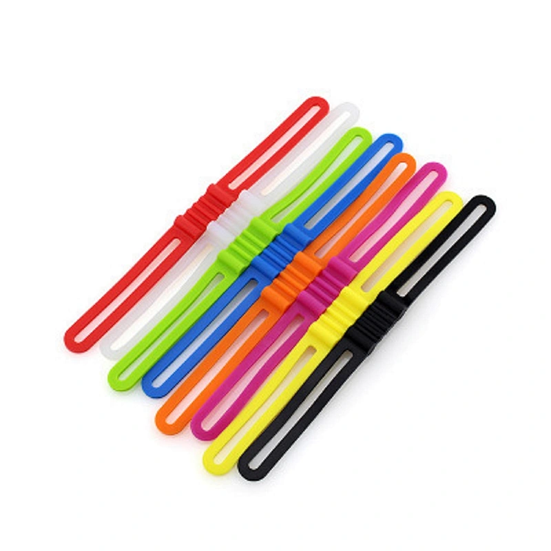 Bike Bicycle Silicone Elastic Band Elastic Strap Bandage Flashlight Mount Holder