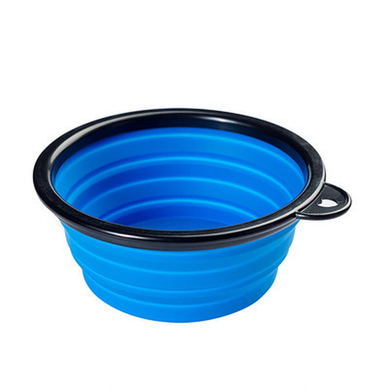 Collapsible Silicone Pet Dog Bowl, Foldable Expandable Water Feeding Travel Bowl