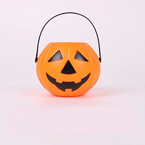 Halloween Pumpkin Buckets Trick or Treat Candy Holder