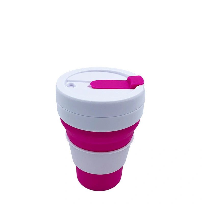 Portable Silicone Collapsible Travel Cup/Coffee Mug BPA Free Food-Grade Silicone Folding Camping Drinking Cup
