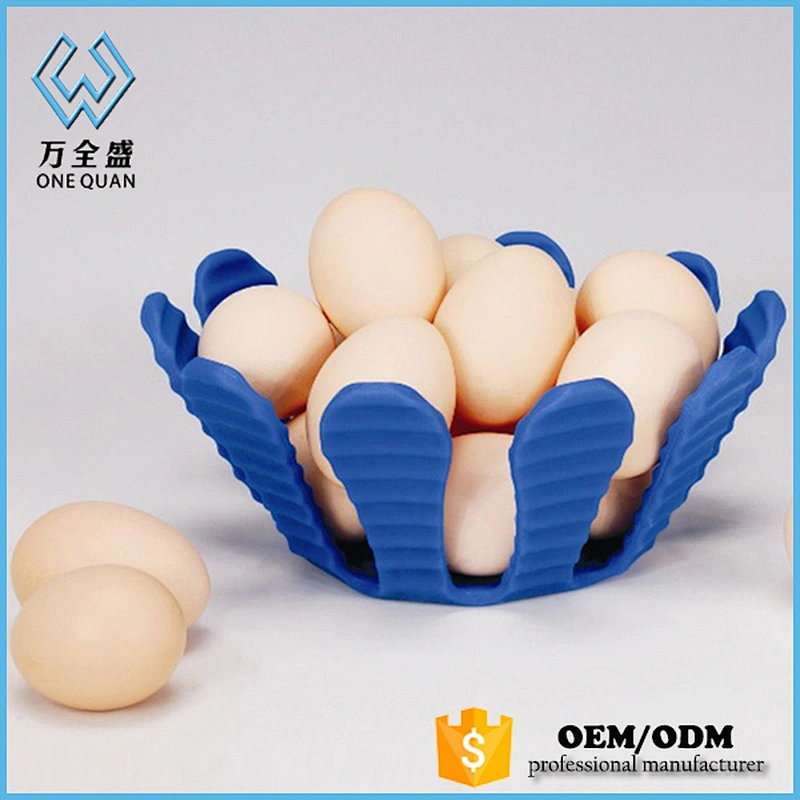 Silicone Collapsible Bowls - Reusable Folding Plate Bowl Fruit Dish Snacks Nut Dish Candy Tray