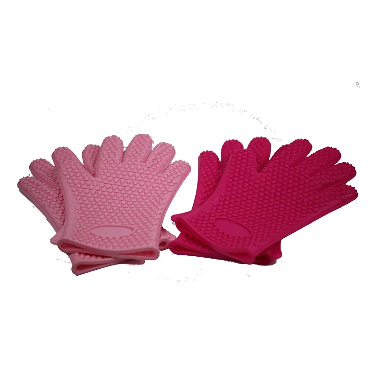 Factory price non-stick kitchen cooking heat resistant silicone gloves dish washing for cooking