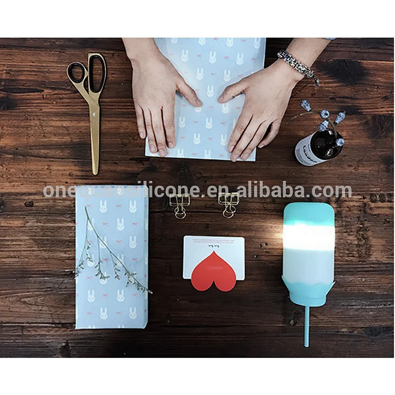 Hot sell LED silicone bottle light for outdoor and indoor decoration nightlight