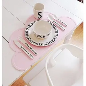 Silicone Non Slip Placemat for Kids Baby Toddlers  BPA Free Placemats Set