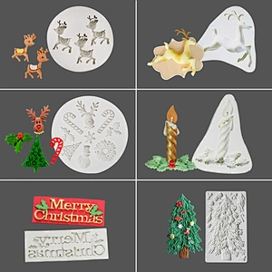 Christmas Kitchenware Silicone Mold Snowman Decorating Tools