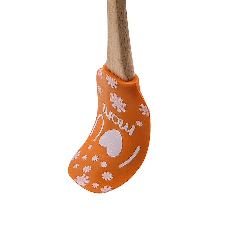 Kitchen Baking Products DIY Funny Cake Scraper with wooden handle