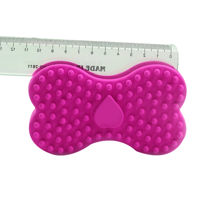 Handheld Rubber Baby Bath Scrub Brush Clean Face Brush