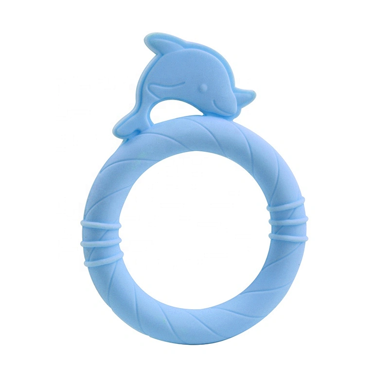 China manufacturer baby soft teether rattle toy silicone beads teethers for babys with factory prices