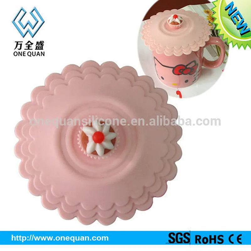 Newest FDA standard promotional Mug silicone cup lids wholesale