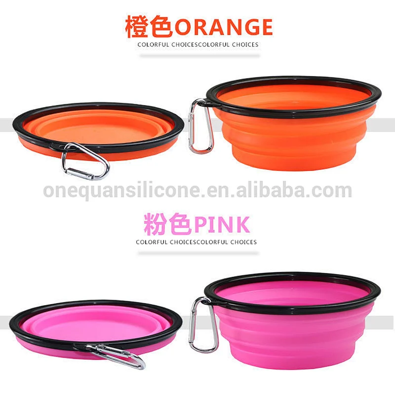 Extra Large Size Collapsible Dog Bowl, Food Grade Silicone BPA Free