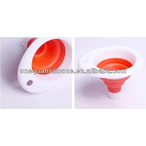 Custom FDA silicone funnel collapsible silicone funnel silicone rubber funnel