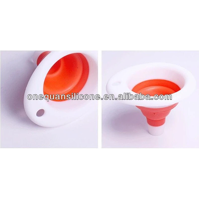 Custom FDA silicone funnel collapsible silicone funnel silicone rubber funnel