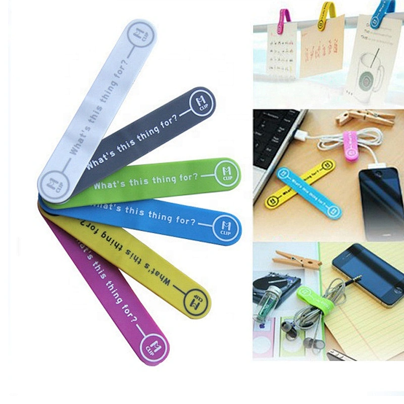Silica gel magnet clip multi-functional silica gel winding clamp