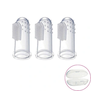Hot Sale Educational Training  Soft Baby Finger Toothbrush For Baby