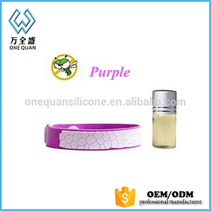high quality 100% silicone mosquito repellent bracelet