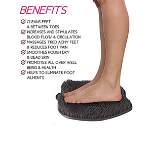 Silicone Shower Foot Massage Scrubber  Cleaner