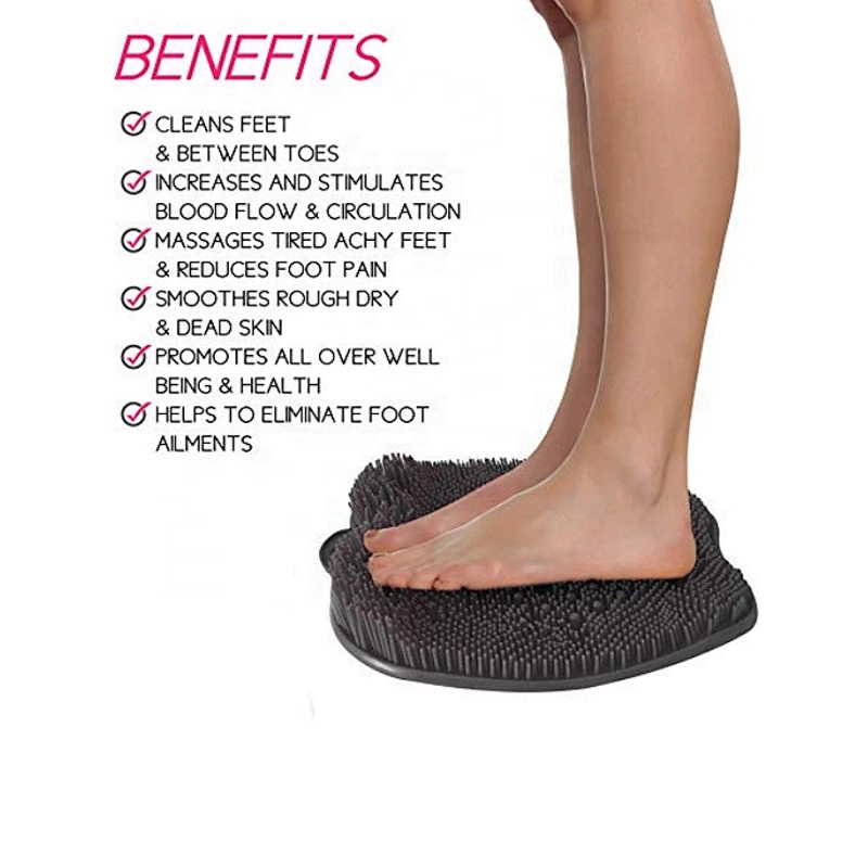 Silicone Shower Foot Massage Scrubber  Cleaner