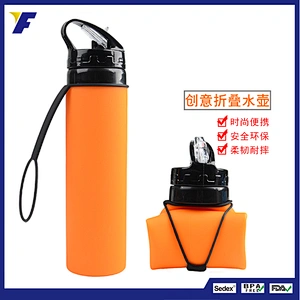 600ml Foldable Silicone Outdoor Sport Water Bottle