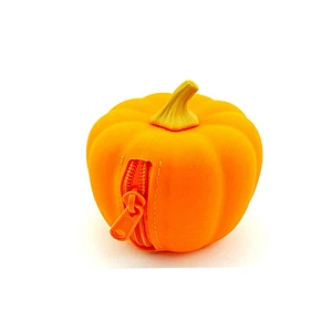 New Design Halloween Candy Bag Silicone Pumpkin Coin Purse
