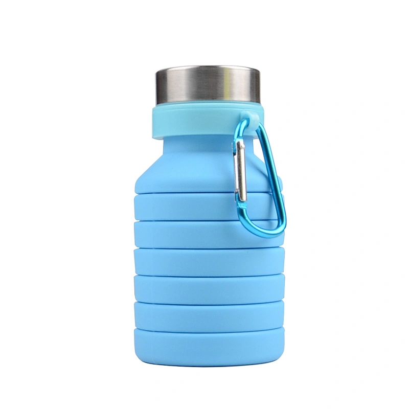 Collapsible Silicone Water Bottle  Foldable Bottles Used for Travel Hiking Camping Sports and Outdoor Activities