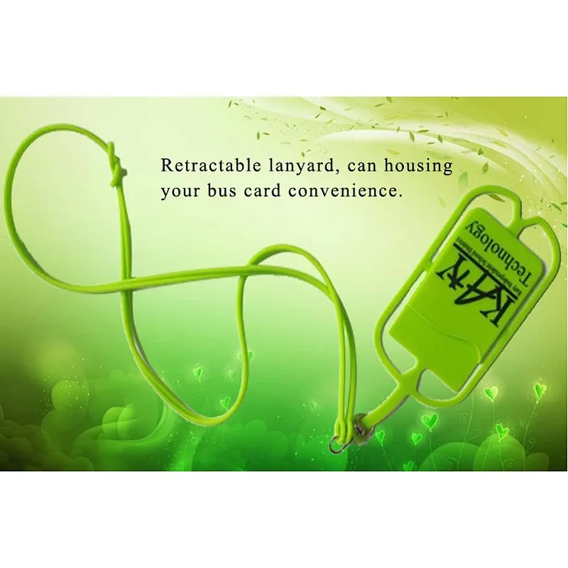 Wholesale Silicone Card Holder With Mobile Lanyard/mobile Lanyard/silicone Phone Lanyard