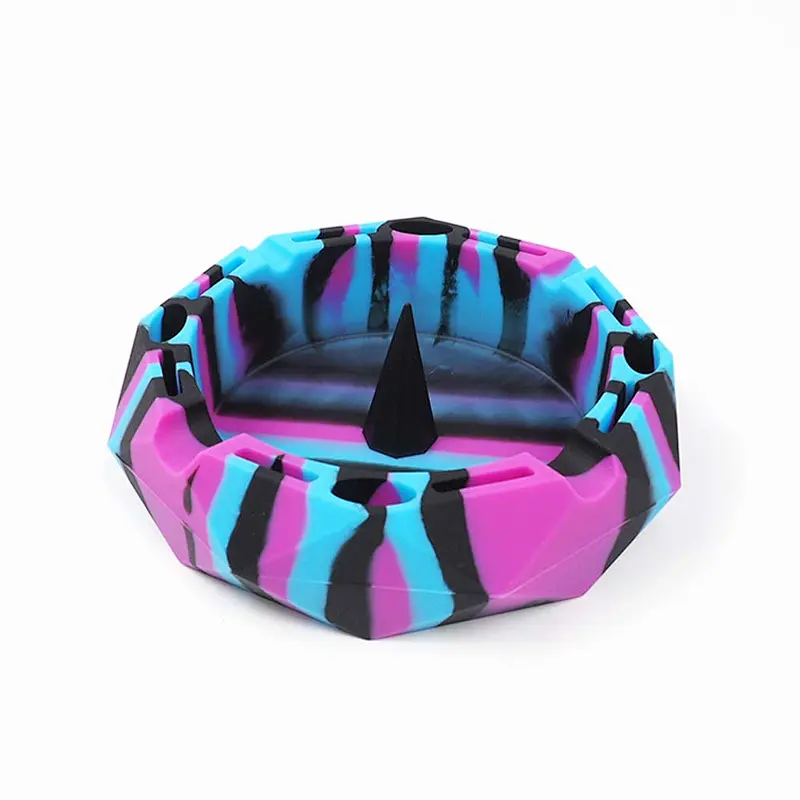 128x128x32 mm Silicone Ashtray Eco-friendly Portable Unbreakable Luxury Outdoor Man Ashtray