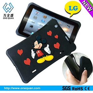 For iPad Covers Wholesale, Silicone 3D Animal Shape Case For iPad
