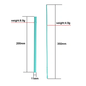 FDA approved silicone straws long flexible drinking kids with cheapest price
