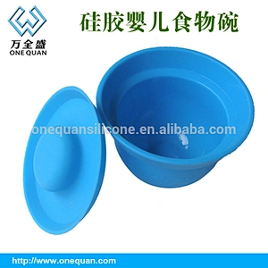 China manufacturer silicone suction baby bowl set