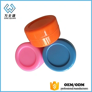silicone container for wax oil