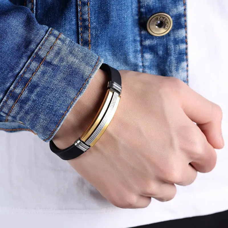 rubber bracelet clasps mens bracelet clasp