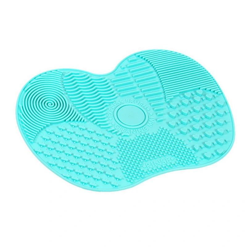 2020 Portable Cosmetic Brush Cleaning Mat Silicone Brush Makeup Cleaner