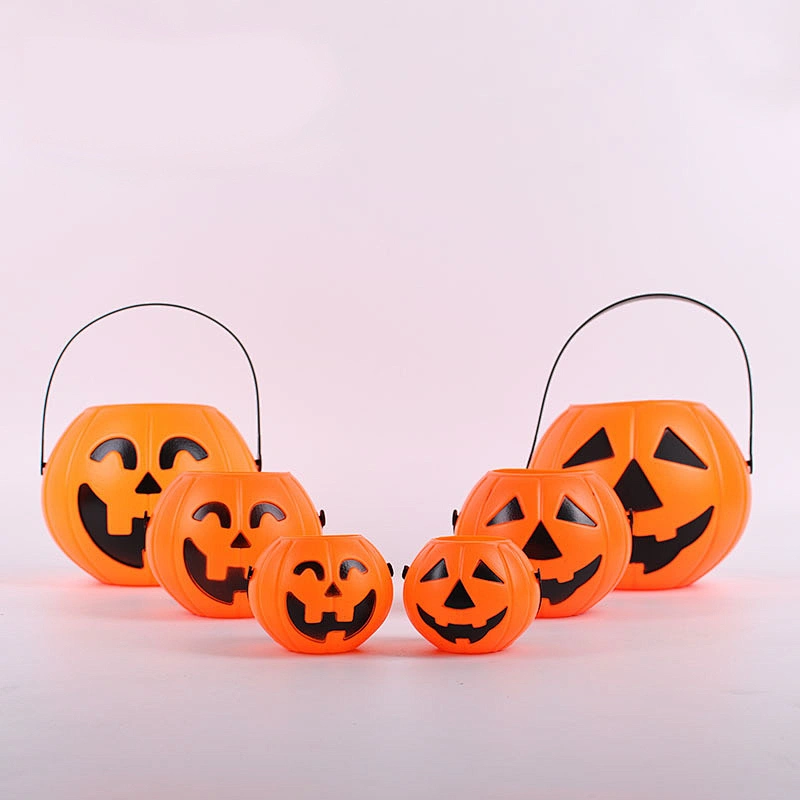 Halloween Pumpkin Buckets Trick or Treat Candy Holder