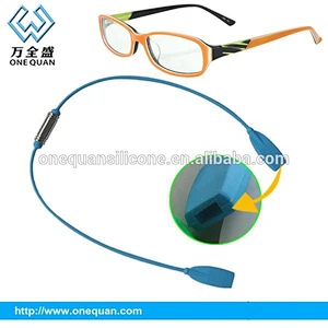 Hot sales cool silicone reading glasses cord with magnetic clasp
