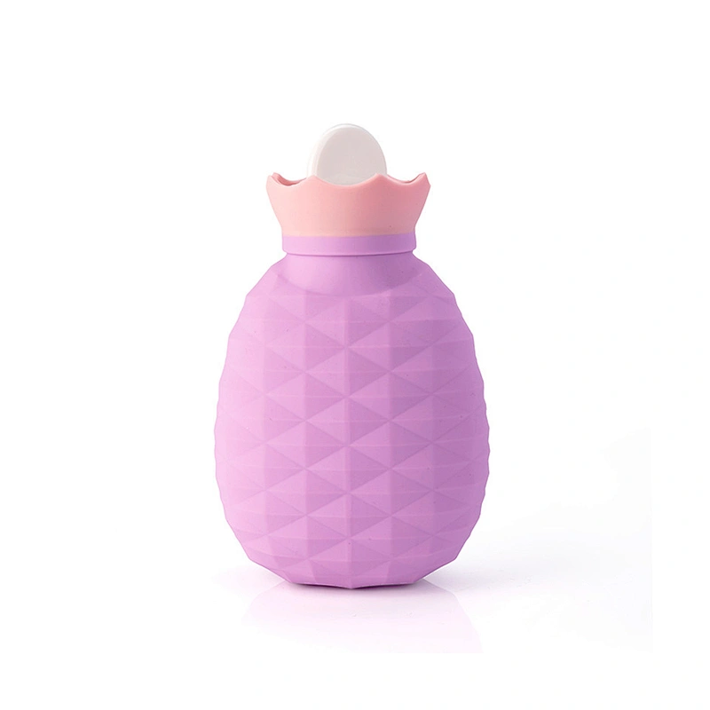 Fruit Shape Pineapple Silicone Hot Water Bottle Water Hand Warmer Winter Christmas Birthday Gift for Kids Adults Boys Girls